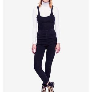 Free People Scarlet Denim Jumpsuit